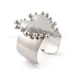 Текстурированные браслеты-манжеты из сплава в форме сердца для женщин&nbsp;BJEW-A027-01P