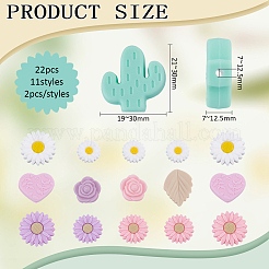Perline in silicone 22 pz 11 stili&nbsp;SIL-PH0001-44