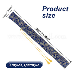 3 комплект футляра для меча из двухцветного шелкового материала AJEW-HY0001-86