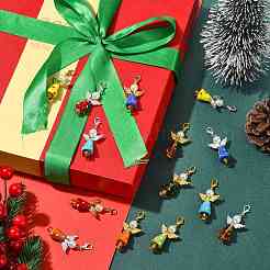 8 шт. подвесные украшения ручной работы в технике лэмпворк&nbsp;HJEW-FS00069