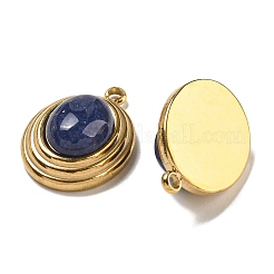 Подвески из натурального голубого нефрита&nbsp;STAS-L025-007G-04