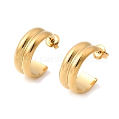 Pendientes de botón de acero inoxidable 304&nbsp;EJEW-L313-05G