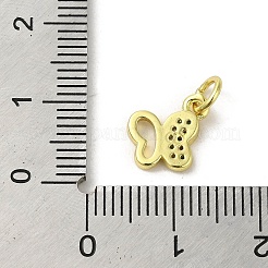 Colgantes de circonita cúbica pavimentados de latón chapado en oro real de 18k&nbsp;KK-M283-10A-02
