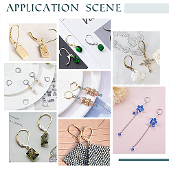 40 шт. фурнитура для серег с застежкой-молнией из нержавеющей стали 201&nbsp;STAS-UN0041-84