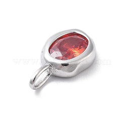 925 ovaler Anhänger aus Sterlingsilber mit Zirkonia&nbsp;STER-S006-01S-G