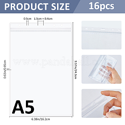 Porte-cartes de visite transparents en PVC&nbsp;AJEW-WH0485-34C