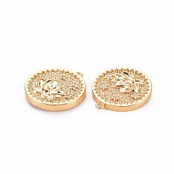 Pendentifs en laiton zircon cubique transparent&nbsp;LS-KK-S364-124