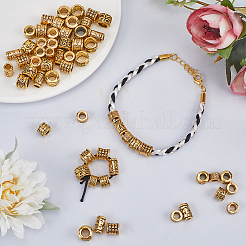 60шт 6 стиля европейские бусины из сплава в тибетском стиле&nbsp;TIBEB-SP0001-08