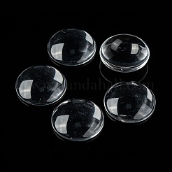 Cabochons en verre transparent&nbsp;X-GGLA-R026-25mm
