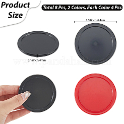 8 Stück 2 Farben Kunststoff-Airhockey-Pucks&nbsp;AJEW-CN0006-59B
