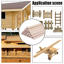 Bâtonnets en bois&nbsp;WOCR-WH0004-010A