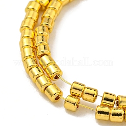 Гальванические нити из синтетических немагнитных гематитовых бусин&nbsp;G-I360-D01-01