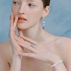 100 шт. прозрачные стеклянные бусины для выпечки&nbsp;DGLA-YW0001-35C