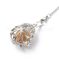 Чакра природные и синтетические смешанные драгоценные камни каплевидные биолокационные маятники&nbsp;PALLOY-JF01883-02