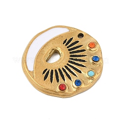 Подвески из нержавеющей стали 304 с эмалью&nbsp;STAS-E547-02G-01