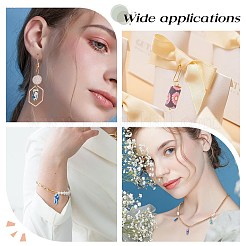 Handgefertigte Anhänger aus Polymerton mit Blumendruck&nbsp;FIND-SC0002-90
