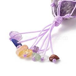 Подвески из натурального аметиста &nbsp;PALLOY-JF01212-05