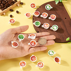 32 шт. 8-цветная непрозрачная смоляная витрина для кофейных чашек&nbsp;CRES-TA0001-62