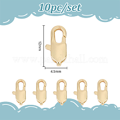 10 шт. латунные застежки-лобстеры&nbsp;KK-DR0001-40