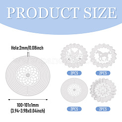 8 Stück 4 Stile 201 Edelstahl-Anschluss-Charms&nbsp;STAS-SW0001-04
