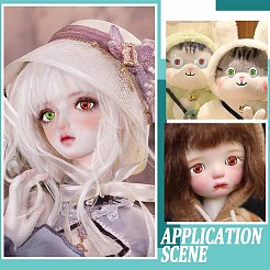 2 пара двухцветных пластиковых глаз для поделок&nbsp;DIY-PH0010-17B