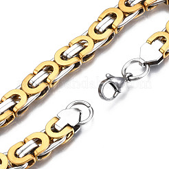 Anlaufgeschützte 201 Edelstahl-Kettenarmbänder&nbsp;BJEW-S057-88A