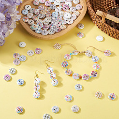 Окрашенные деревянные пуговицы &nbsp;BUTT-TAC0010-05