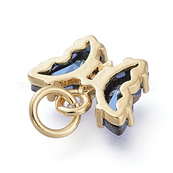 Кулон из латуни с прозрачным кубическим цирконием&nbsp;ZIRC-P079-B01-09