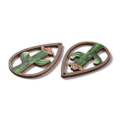 Напечатаны деревянные большие кулоны&nbsp;ENAM-D045-06F-02