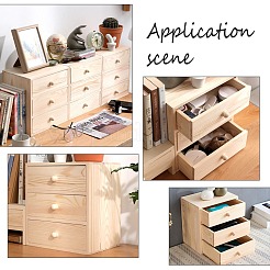 Poignées de tiroir de boîte à bijoux en bois&nbsp;FIND-WH0051-88B