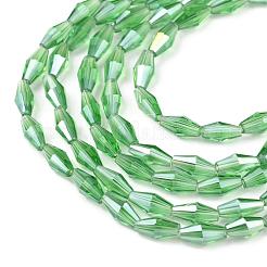 Perles en verre transparentes&nbsp;GLAA-P001-02A-01