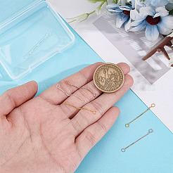 6 шт. 3 цвета стерлингового серебра с концами и цепочкой&nbsp;STER-ME0001-44