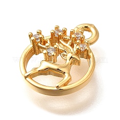 Латунные микро проложить кубического циркония подвески&nbsp;KK-K294-05G