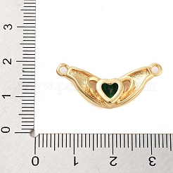 Porte micro ouvrent pendentifs zircone cubique en laiton de placage&nbsp;KK-B097-05G-01