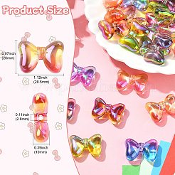 30 шт. непрозрачные акриловые бусины градиентного цвета&nbsp;OACR-CJ0002-28