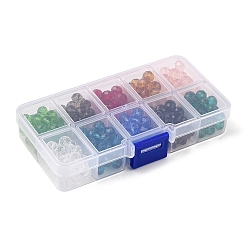 300шт 10 цвета нитей стеклянных бусин&nbsp;EGLA-YW0003-27