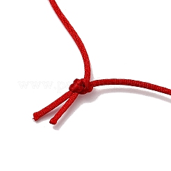 3 pièce 3 styles pendentif cloche de Noël en aluminium queue de rat colliers cordon satiné&nbsp;NJEW-JN05506-01