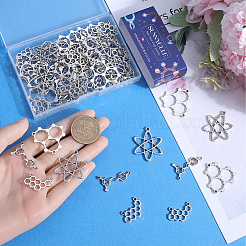 64шт 4 стиля подвески из сплава в тибетском стиле&nbsp;TIBE-SC0009-40