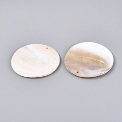 Natürlichen Süßwasser-Shell-große Anhänger&nbsp;SHEL-Q028-14