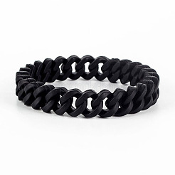 Pulseras elásticas de silicona trenzada para hombre&nbsp;WG97979-02