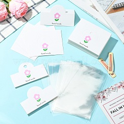 100 Stück faltbare Kopfkarten aus Papier mit Blumendruck&nbsp;CDIS-CJ0001-11