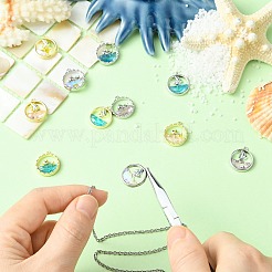 11шт 11 цвета подвески из сплава стекла&nbsp;FIND-CJ0004-97