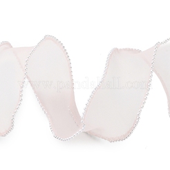 5 ярд сетчатой ленты с жемчужной окантовкой из АБС-пластика для изготовления бантов OCOR-B004-01A-01