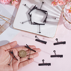 Металлические заколки из кожи аллигатора&nbsp;OHAR-WH0021-95A