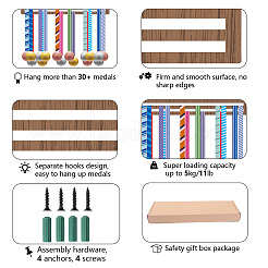 Деревянная подставка для медалей&nbsp;AJEW-WH20031-004