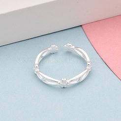 925 открытое кольцо-манжета из стерлингового серебра для женщин&nbsp;STER-N016-147S