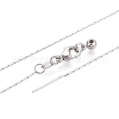 Collane con catena a maglie Boston in ottone&nbsp;NJEW-B119-01P
