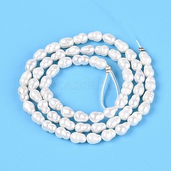 Brins de perles naturelles nucléées&nbsp;PEAR-N012-02Q-01