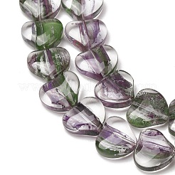 Perles de lampwork faites à la main transparentes&nbsp;LA-CBAF0C8-01G