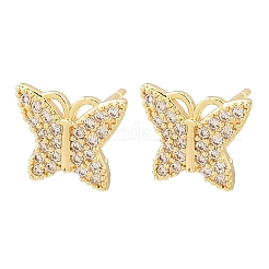 Серьги-гвоздики из циркония&nbsp;EJEW-F400-02D-G